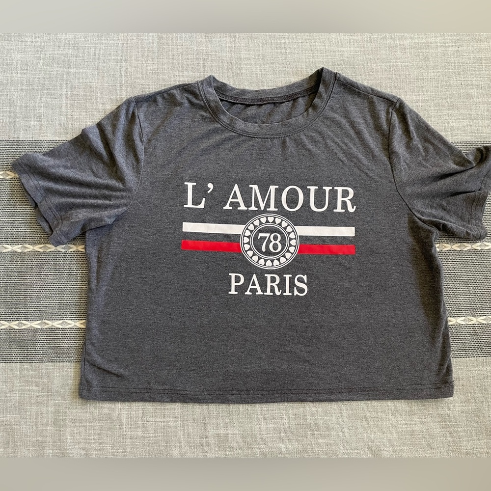 L’Amour Paris Crop Top